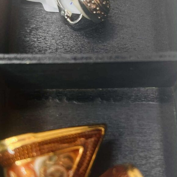 Vintage Red Enamel Earrings — Bold Artisan Design (Clip-On) - Picture 6 of 9